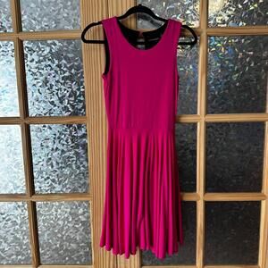 Cynthia Rowley XS Pink Dress Barbiecore Glam Electric A Line Fit and Flare
